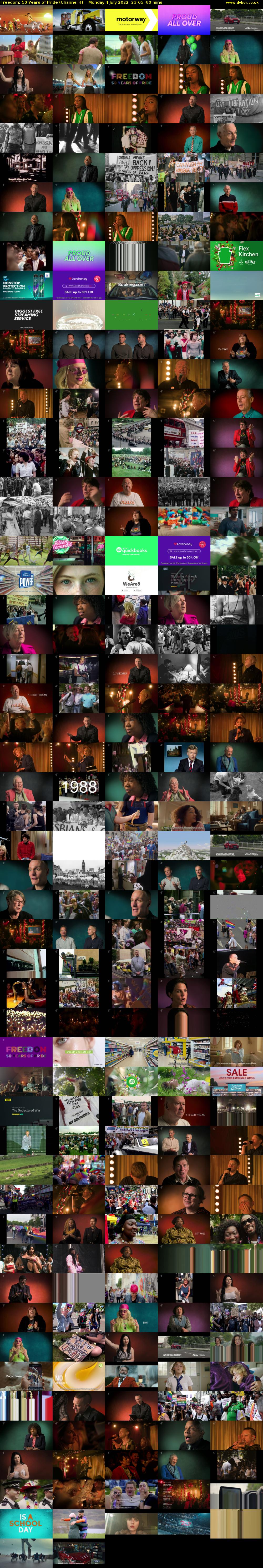 Freedom: 50 Years of Pride (Channel 4) Monday 4 July 2022 23:05 - 00:35