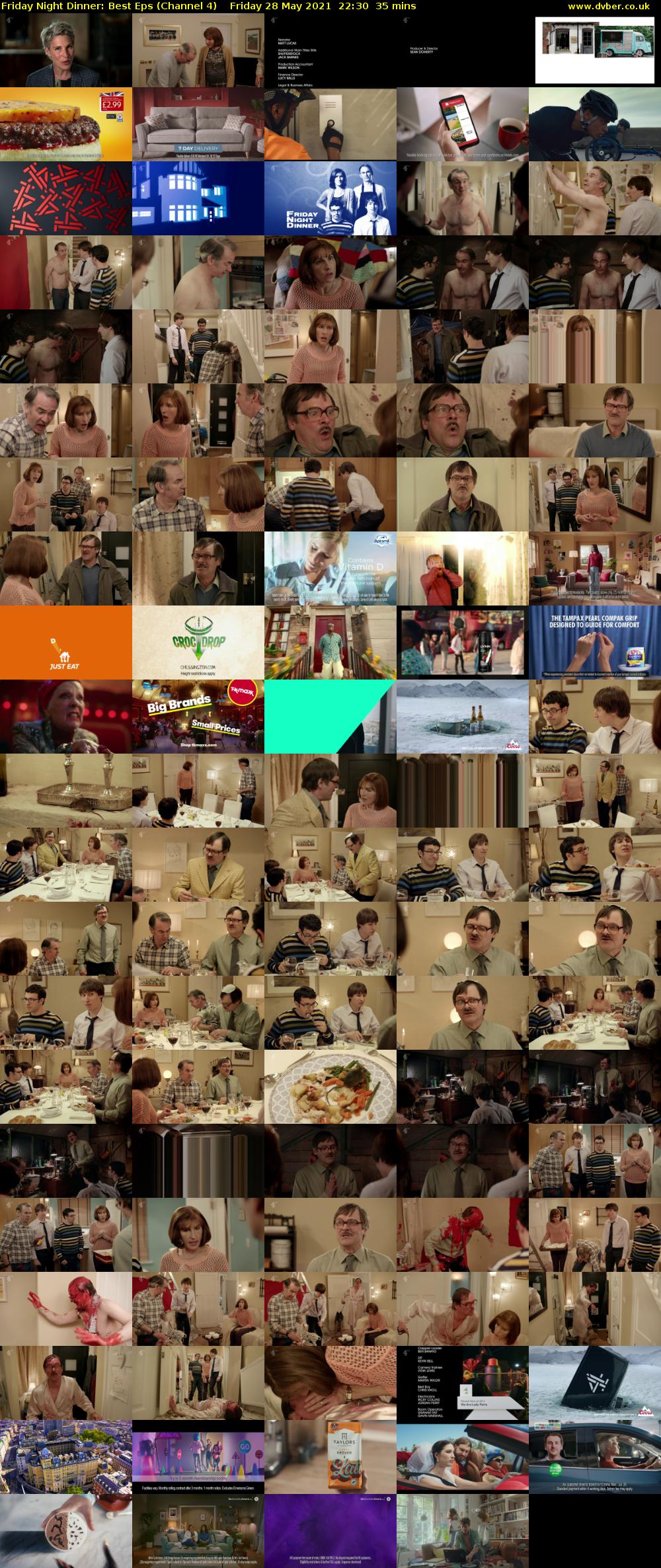 Friday Night Dinner: Best Eps (Channel 4) Friday 28 May 2021 22:30 - 23:05