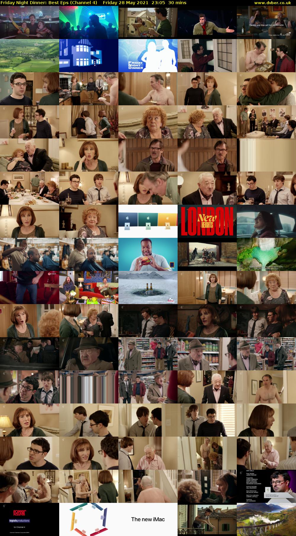 Friday Night Dinner: Best Eps (Channel 4) Friday 28 May 2021 23:05 - 23:35