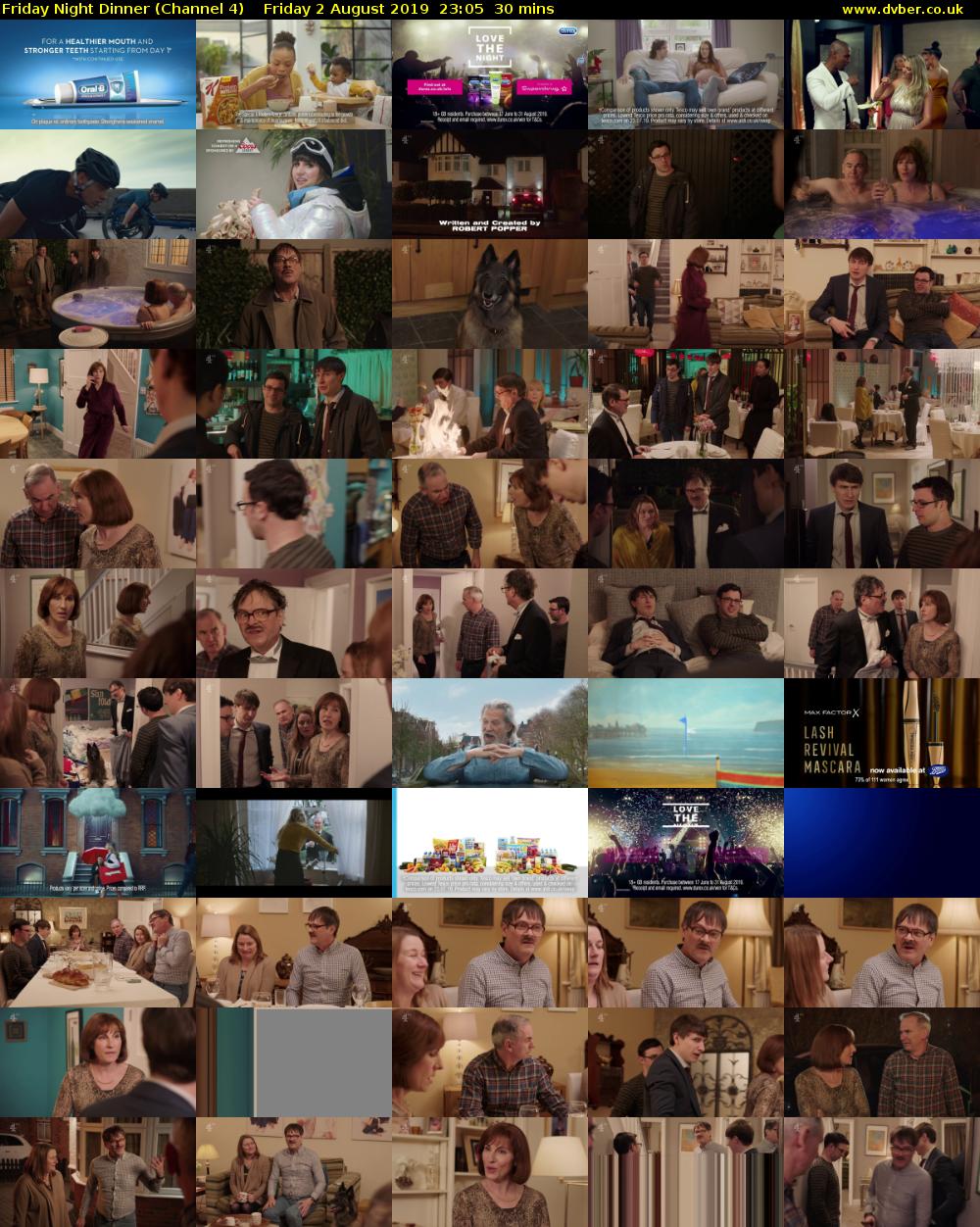 Friday Night Dinner (Channel 4) Friday 2 August 2019 23:05 - 23:35