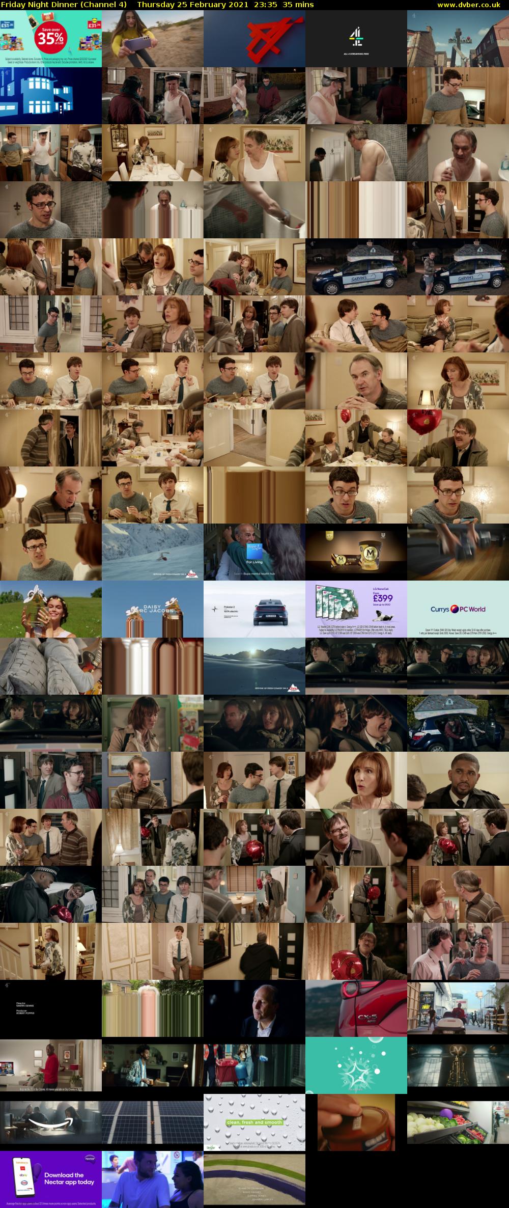Friday Night Dinner (Channel 4) Thursday 25 February 2021 23:35 - 00:10