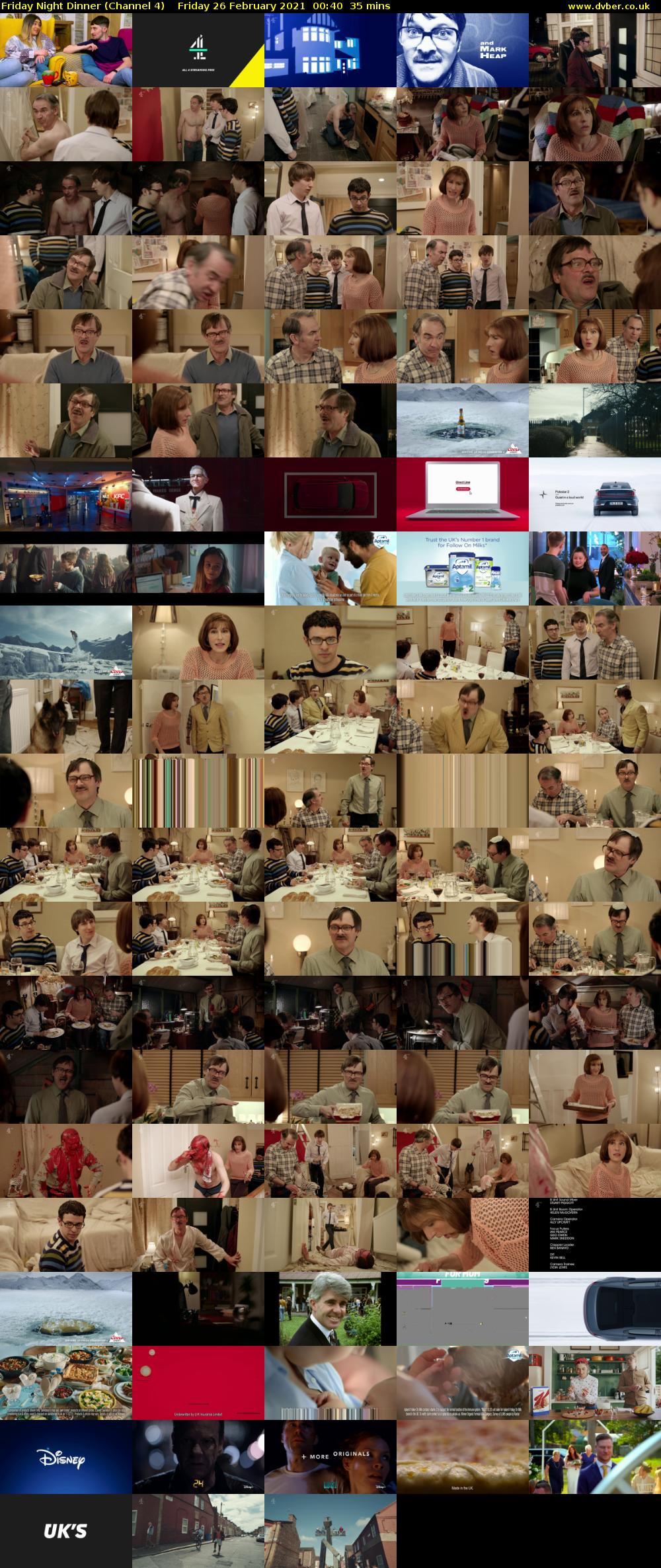 Friday Night Dinner (Channel 4) Friday 26 February 2021 00:40 - 01:15