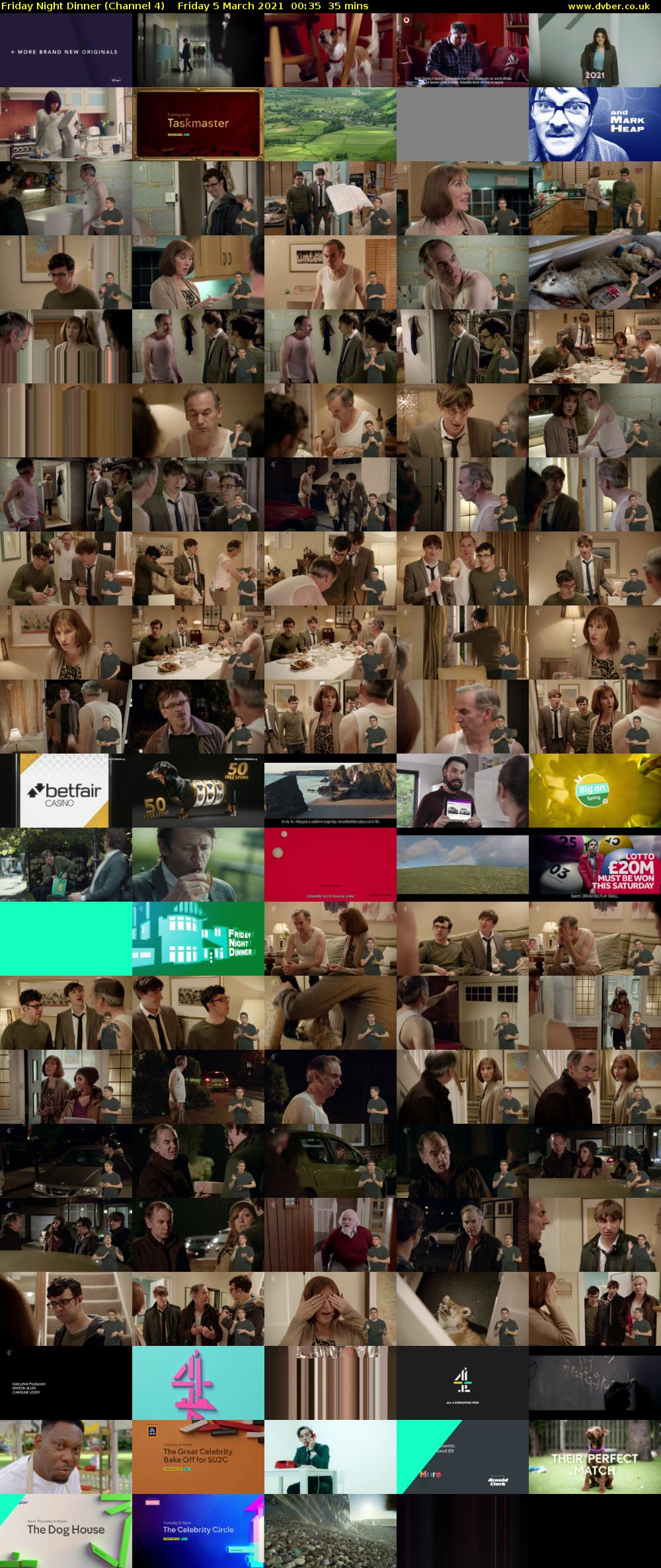 Friday Night Dinner (Channel 4) Friday 5 March 2021 00:35 - 01:10