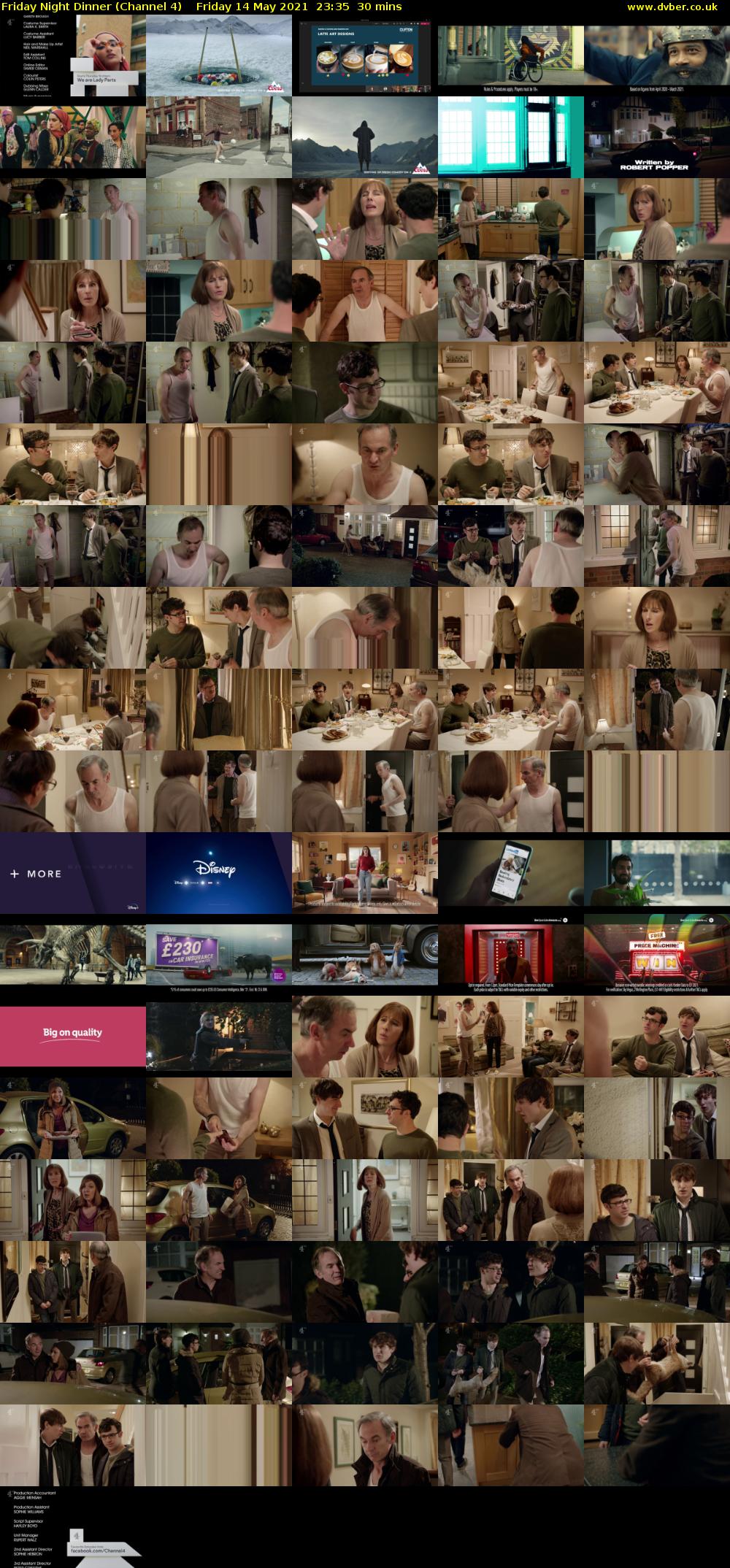 Friday Night Dinner (Channel 4) Friday 14 May 2021 23:35 - 00:05