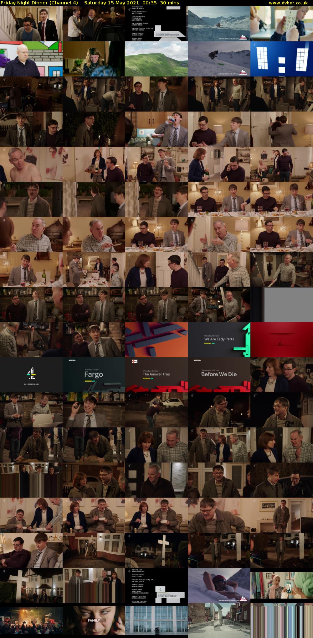Friday Night Dinner (Channel 4) Saturday 15 May 2021 00:35 - 01:05