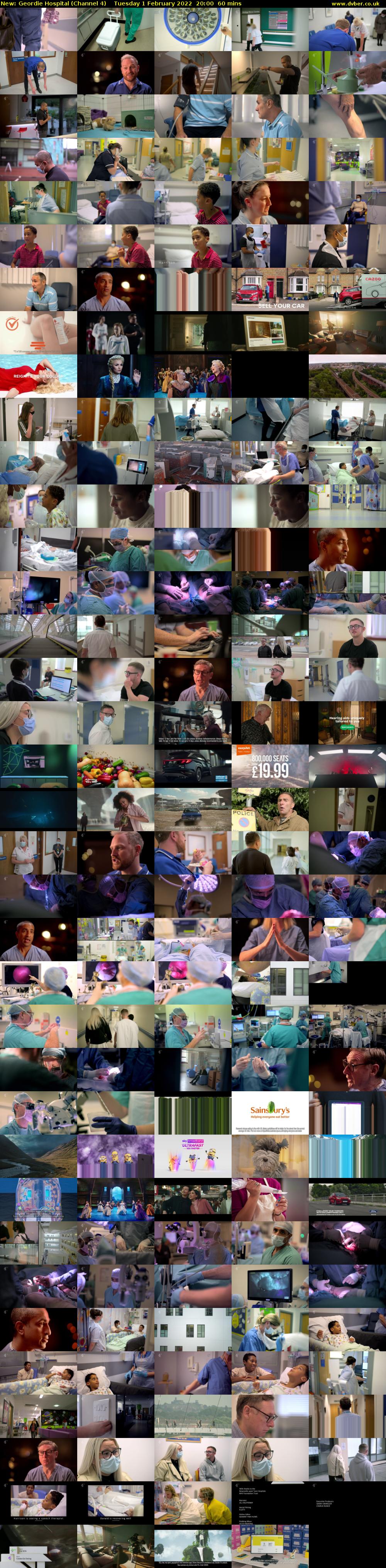 Geordie Hospital (Channel 4) Tuesday 1 February 2022 20:00 - 21:00