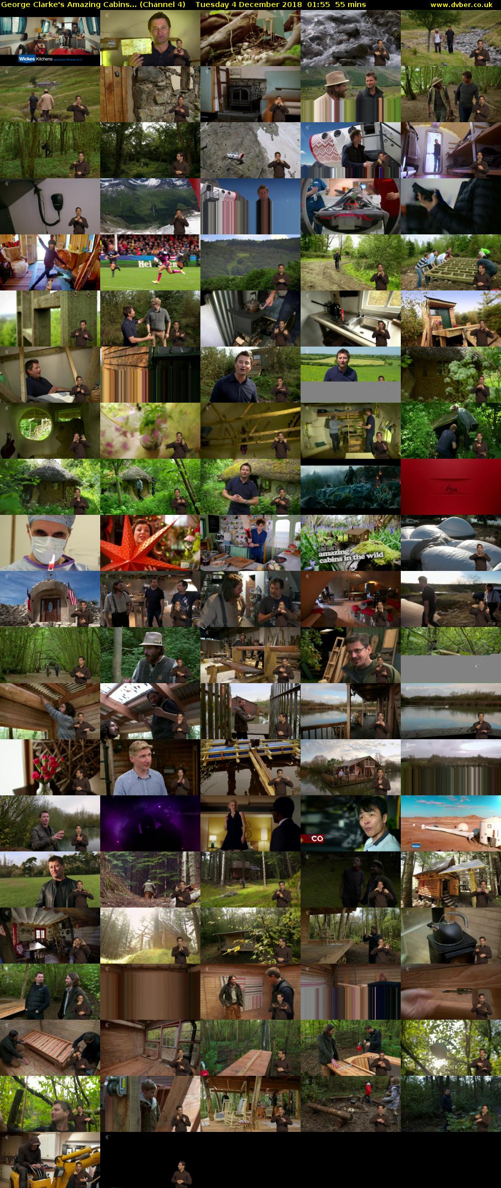 George Clarke's Amazing Cabins... (Channel 4) Tuesday 4 December 2018 01:55 - 02:50