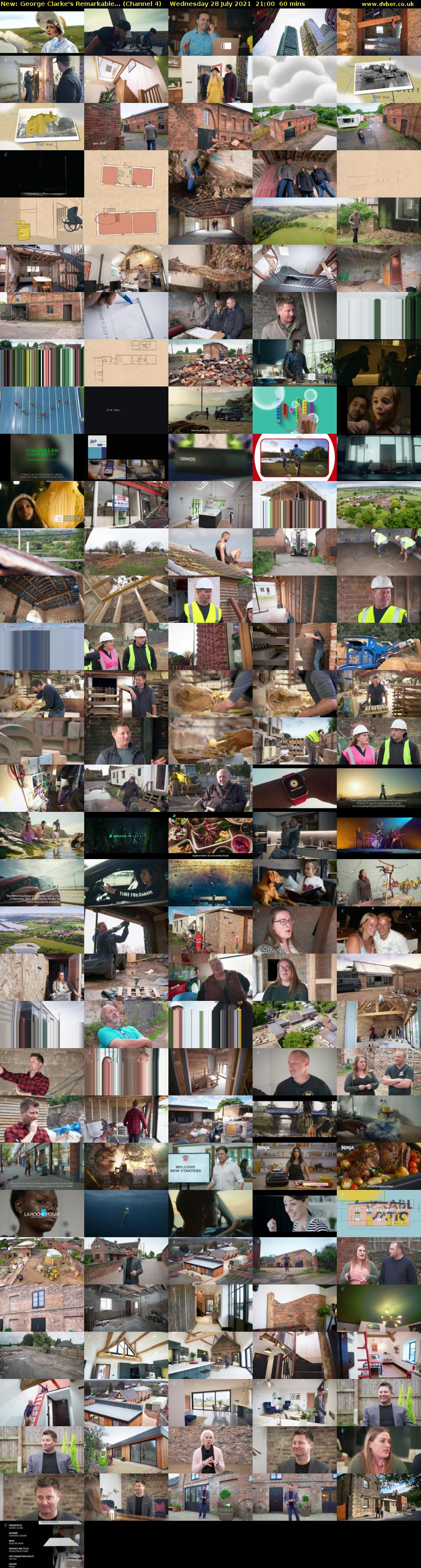 George Clarke's Remarkable... (Channel 4) Wednesday 28 July 2021 21:00 - 22:00