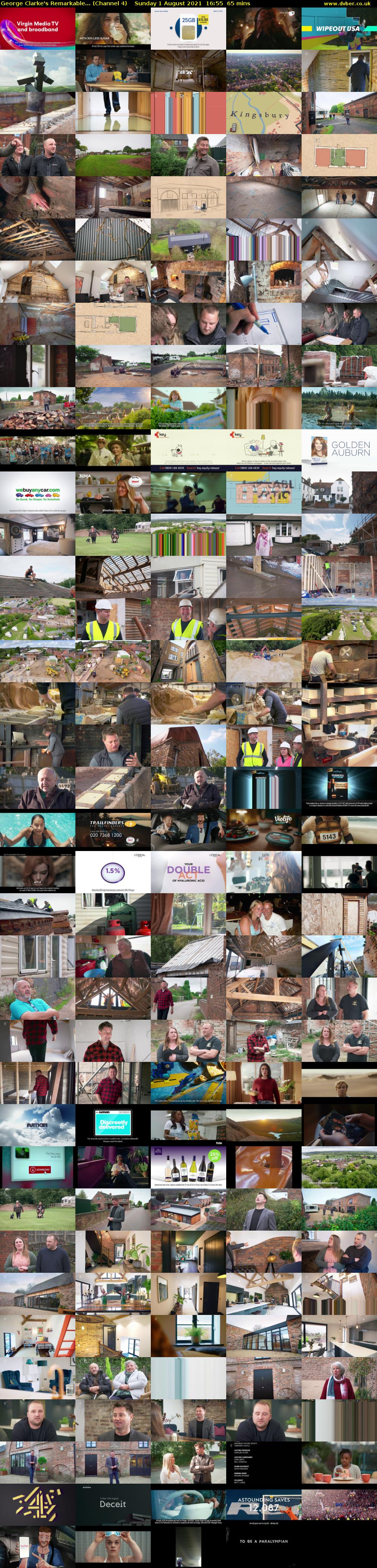 George Clarke's Remarkable... (Channel 4) Sunday 1 August 2021 16:55 - 18:00