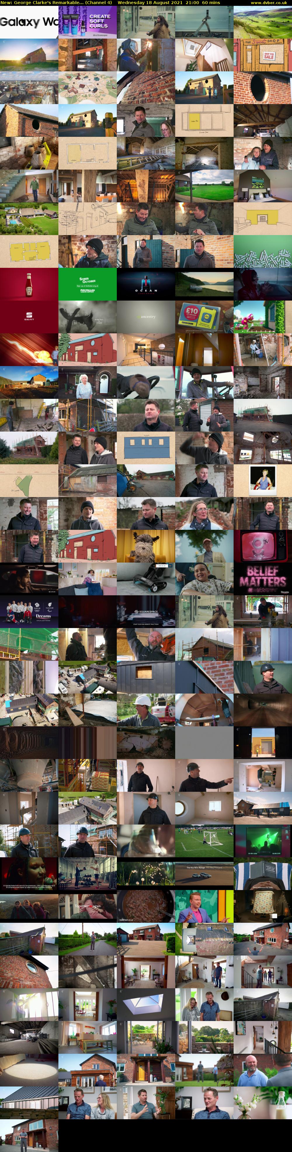 George Clarke's Remarkable... (Channel 4) Wednesday 18 August 2021 21:00 - 22:00