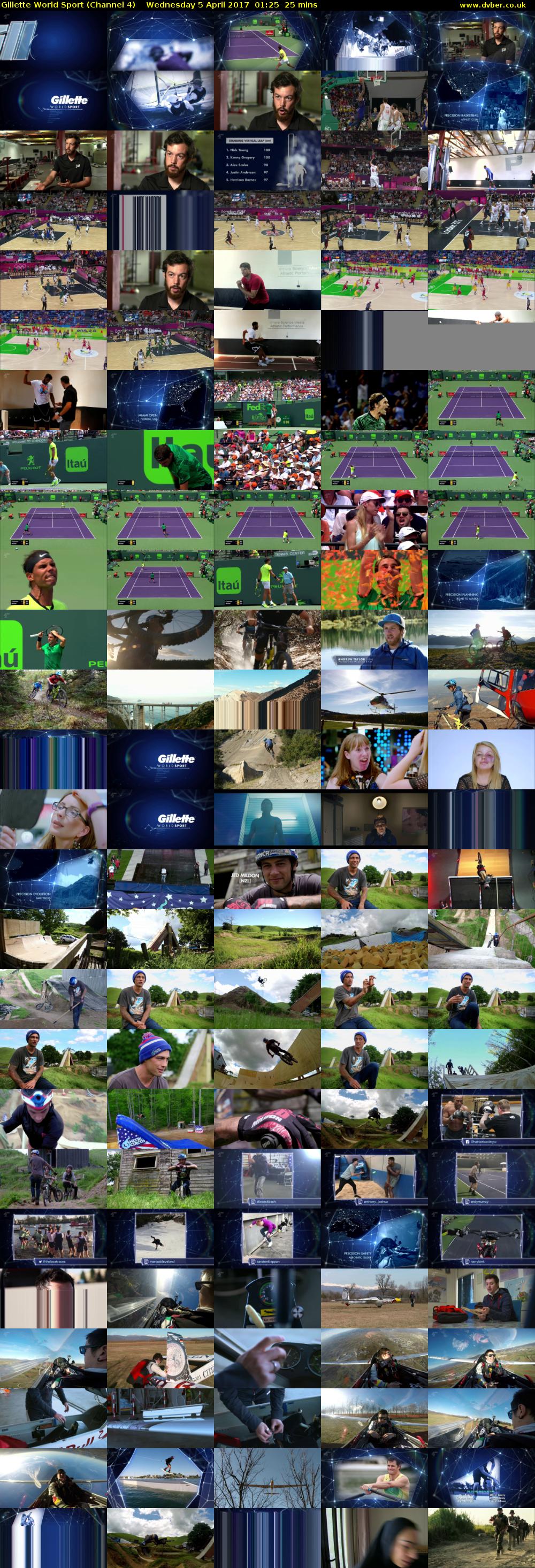 Gillette World Sport (Channel 4) Wednesday 5 April 2017 01:25 - 01:50