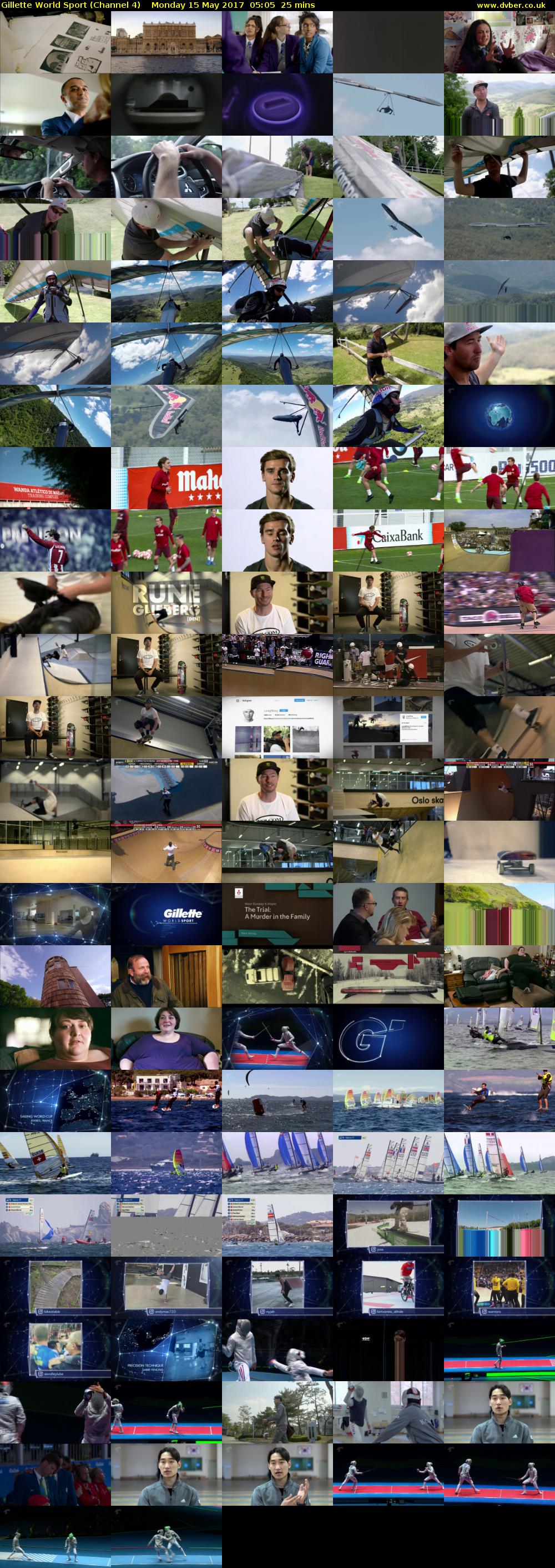 Gillette World Sport (Channel 4) Monday 15 May 2017 05:05 - 05:30