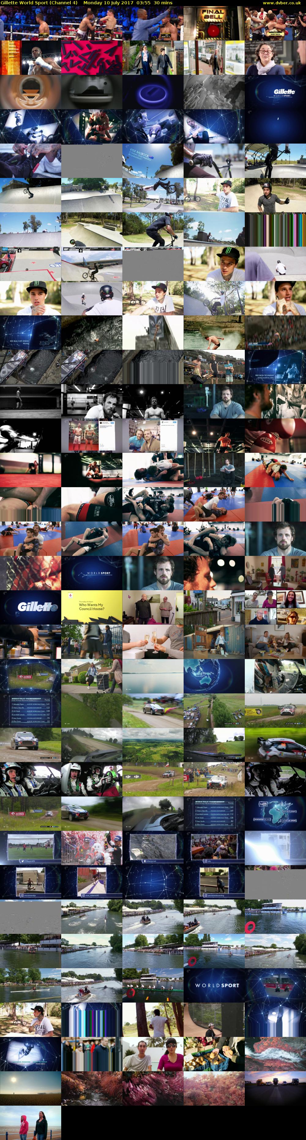 Gillette World Sport (Channel 4) Monday 10 July 2017 03:55 - 04:25