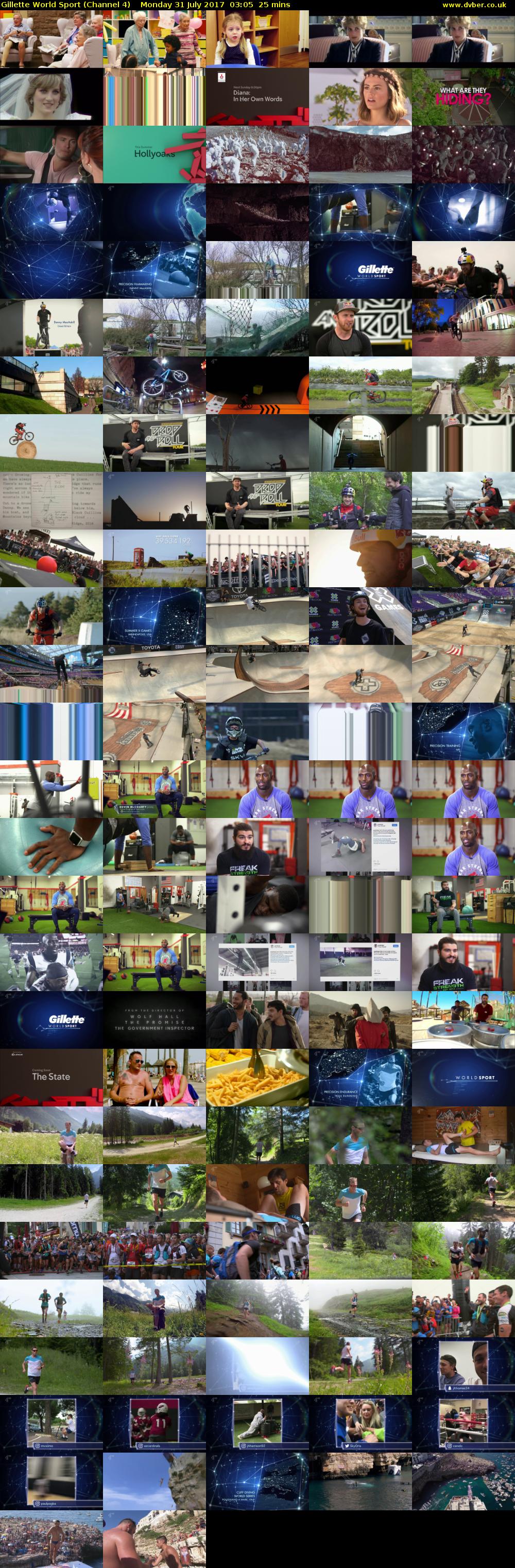 Gillette World Sport (Channel 4) Monday 31 July 2017 03:05 - 03:30