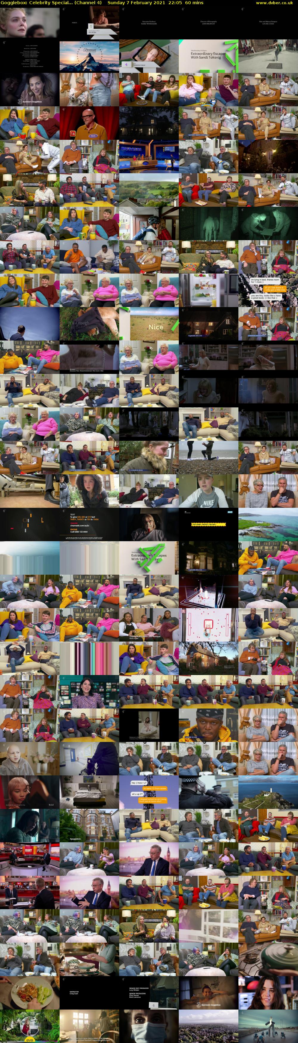 Gogglebox: Celebrity Special... (Channel 4) Sunday 7 February 2021 22:05 - 23:05