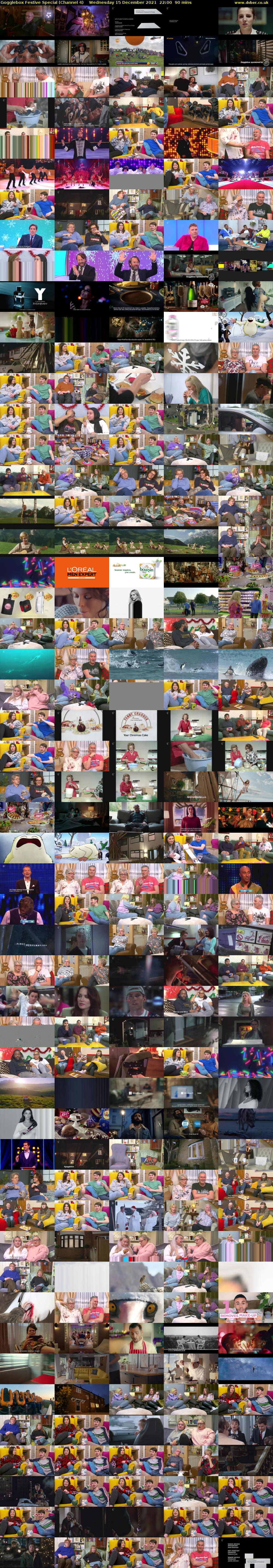 Gogglebox Festive Special (Channel 4) Wednesday 15 December 2021 22:00 - 23:30