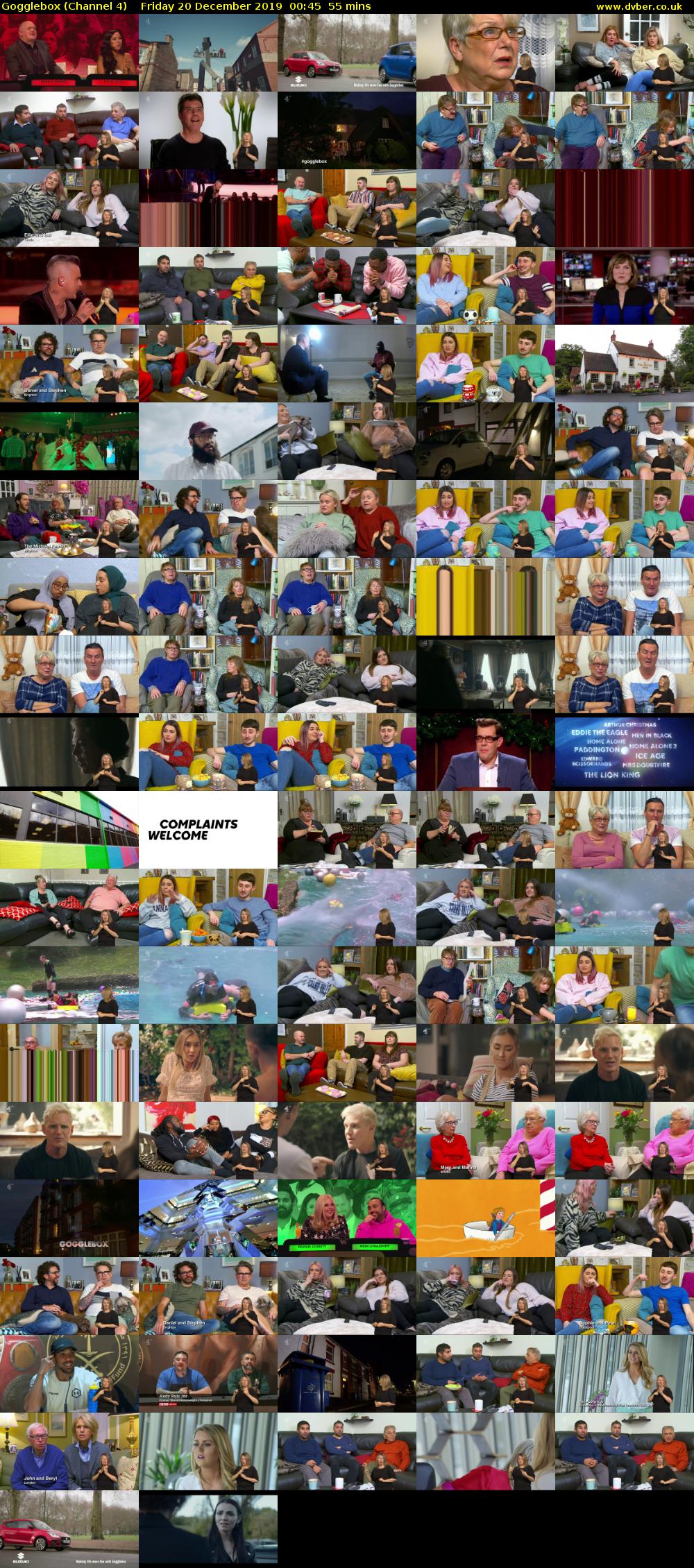 Gogglebox (Channel 4) Friday 20 December 2019 00:45 - 01:40