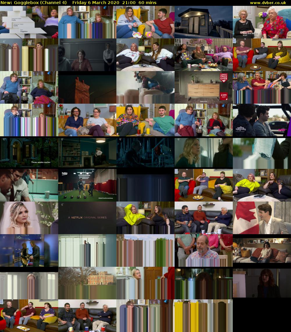 Gogglebox (Channel 4) Friday 6 March 2020 21:00 - 22:00