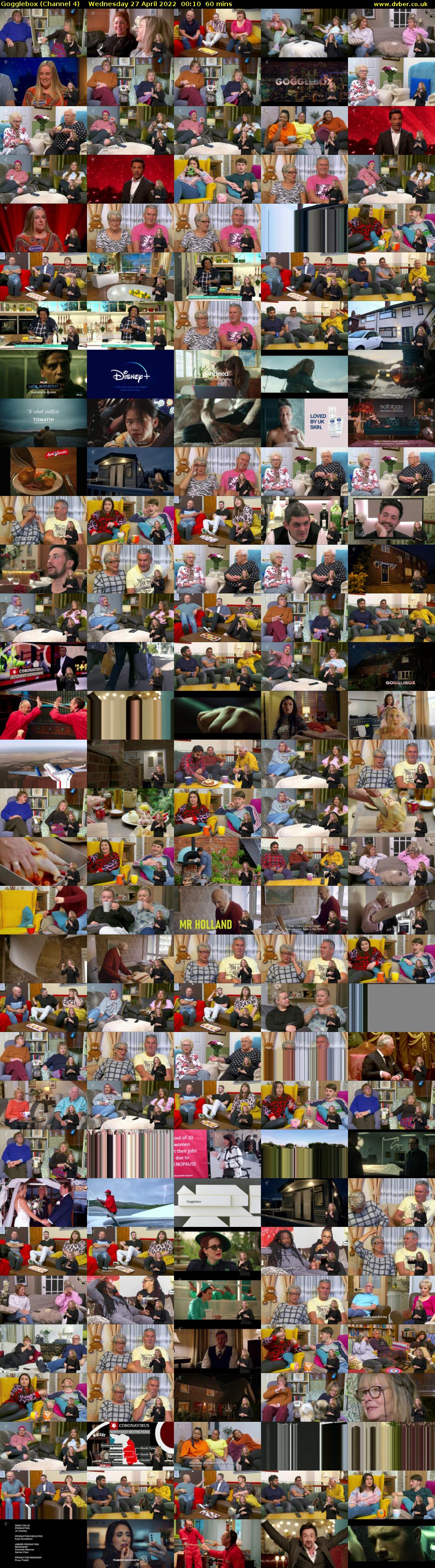 Gogglebox (Channel 4) Wednesday 27 April 2022 00:10 - 01:10