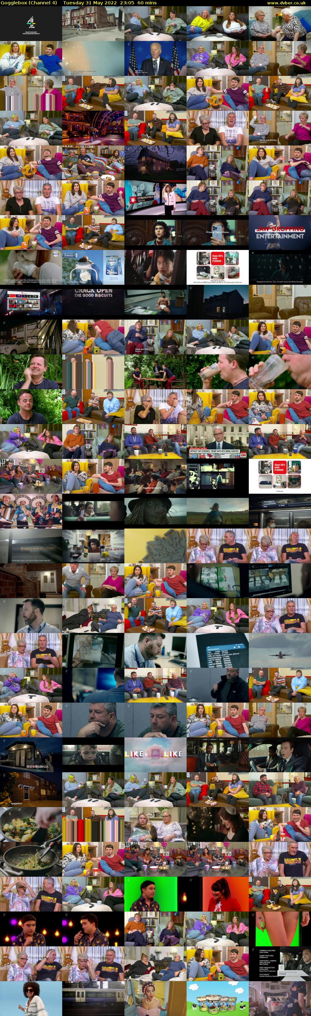 Gogglebox (Channel 4) Tuesday 31 May 2022 23:05 - 00:05