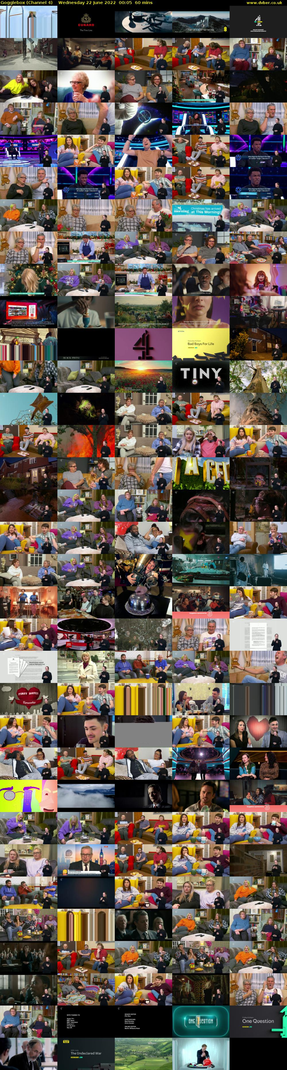 Gogglebox (Channel 4) Wednesday 22 June 2022 00:05 - 01:05
