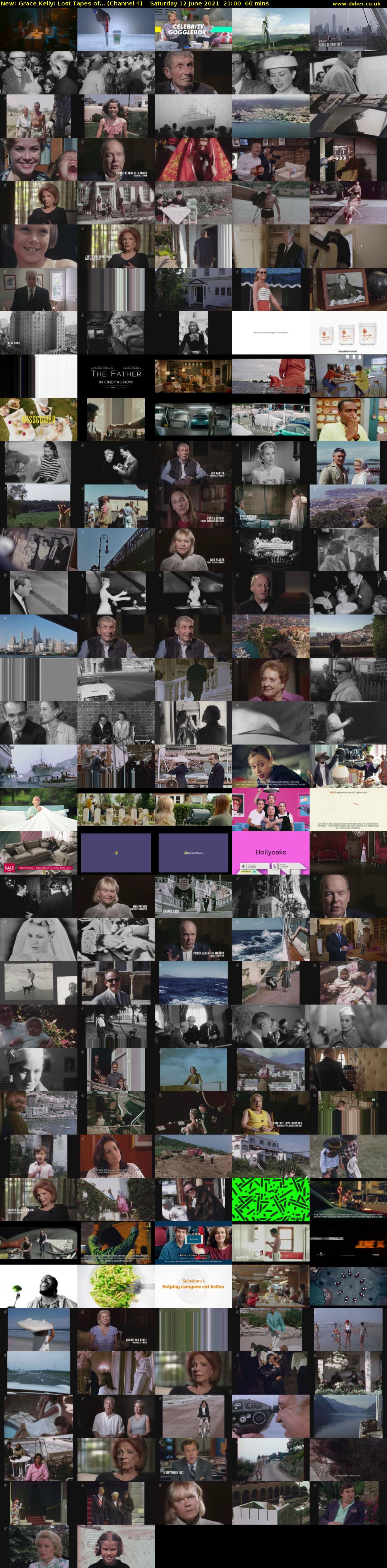 Grace Kelly: Lost Tapes of... (Channel 4) Saturday 12 June 2021 21:00 - 22:00