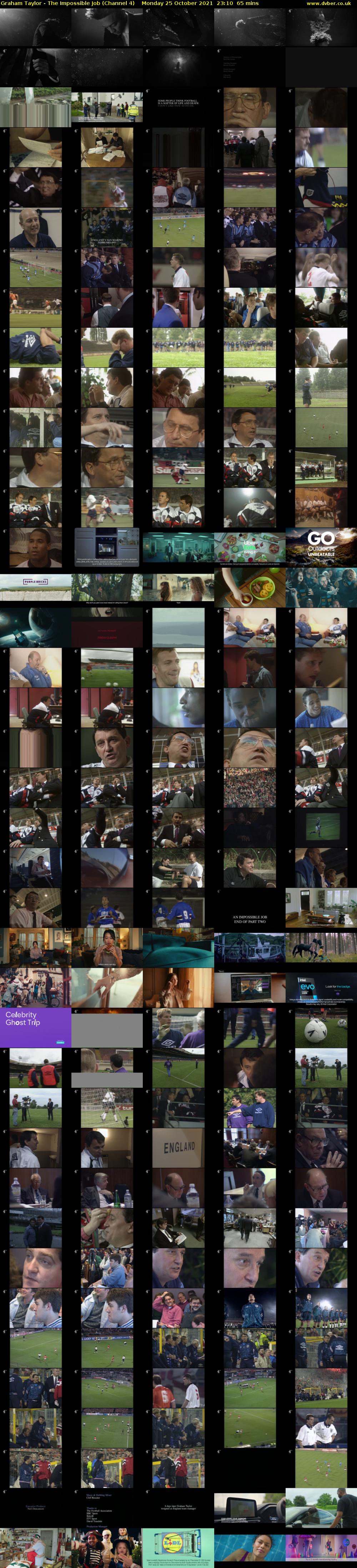 Graham Taylor - The Impossible Job (Channel 4) Monday 25 October 2021 23:10 - 00:15