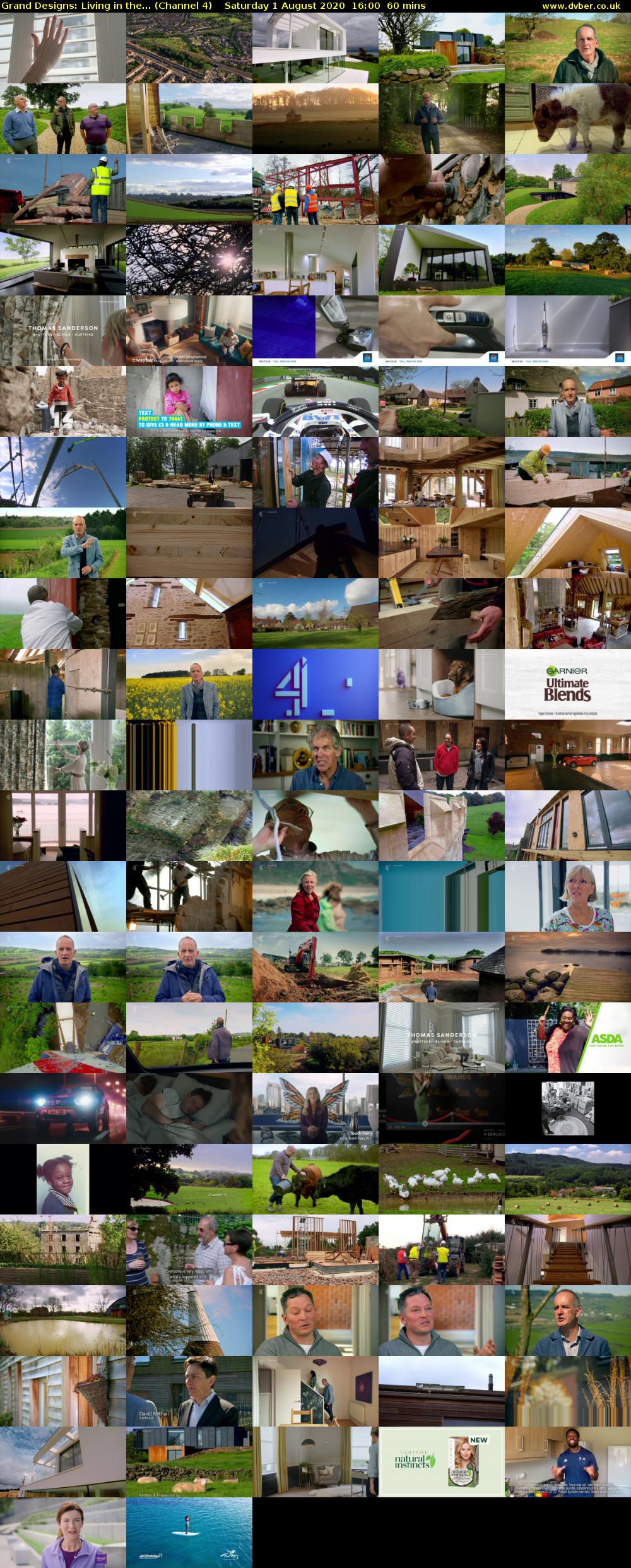 Grand Designs: Living in the... (Channel 4) Saturday 1 August 2020 16:00 - 17:00