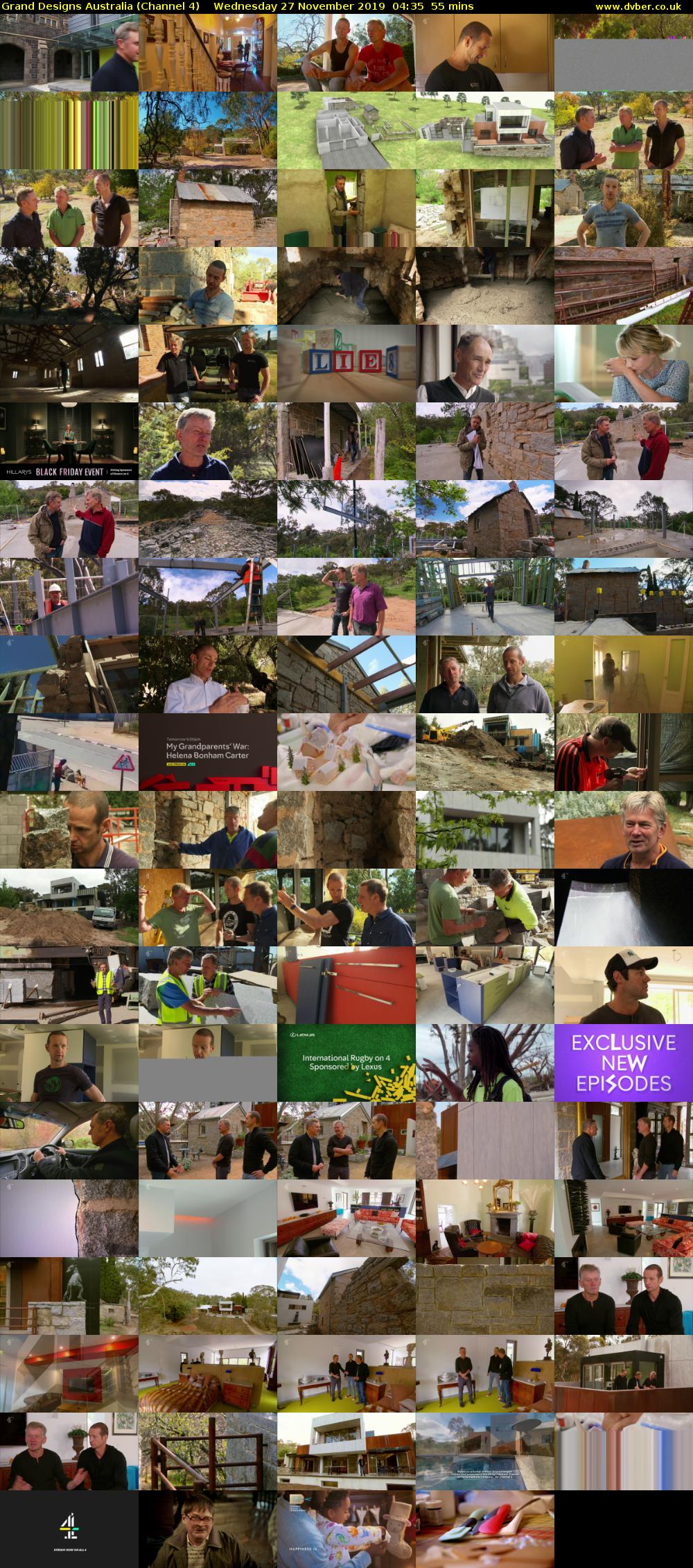 Grand Designs Australia (Channel 4) Wednesday 27 November 2019 04:35 - 05:30