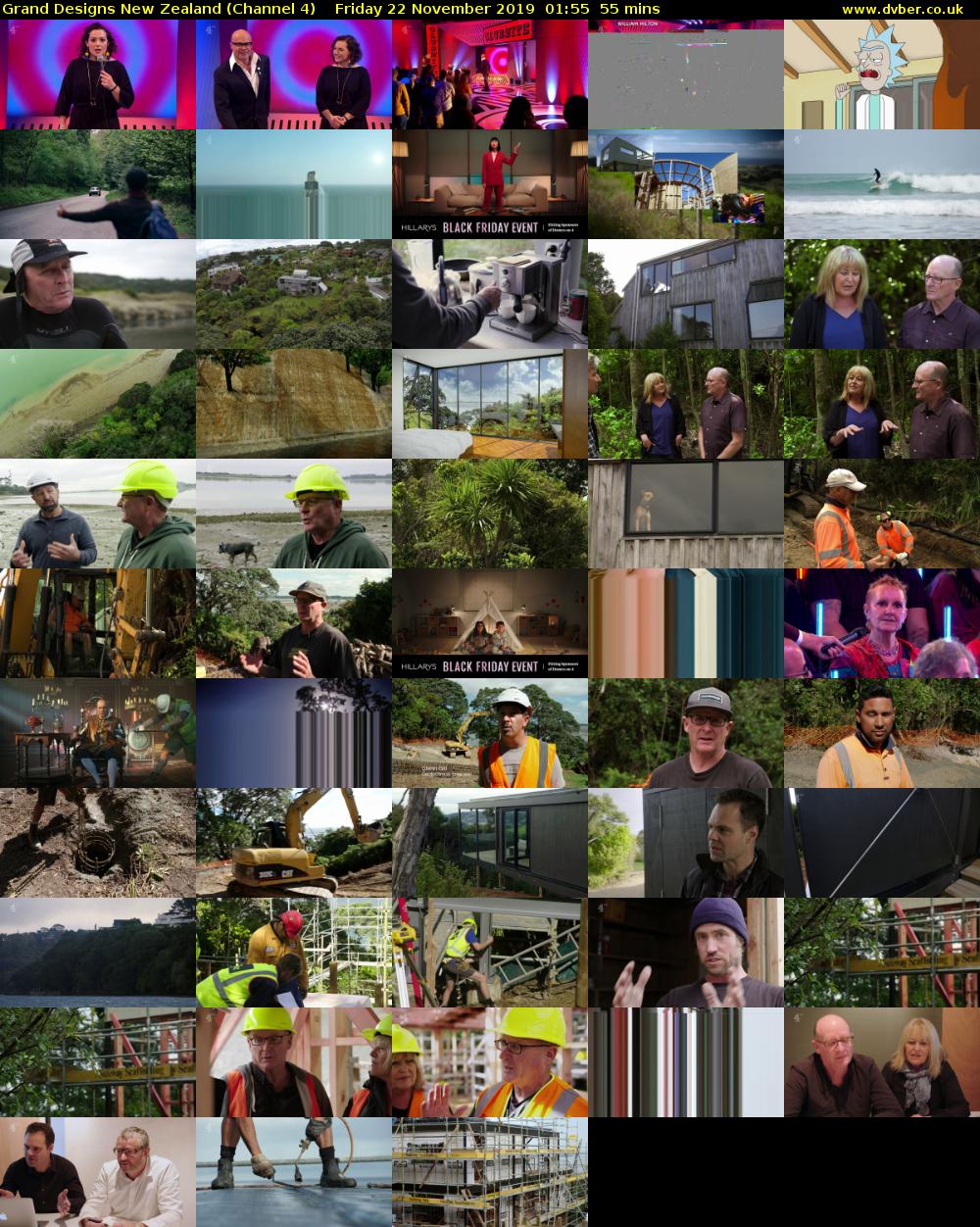 Grand Designs New Zealand (Channel 4) Friday 22 November 2019 01:55 - 02:50