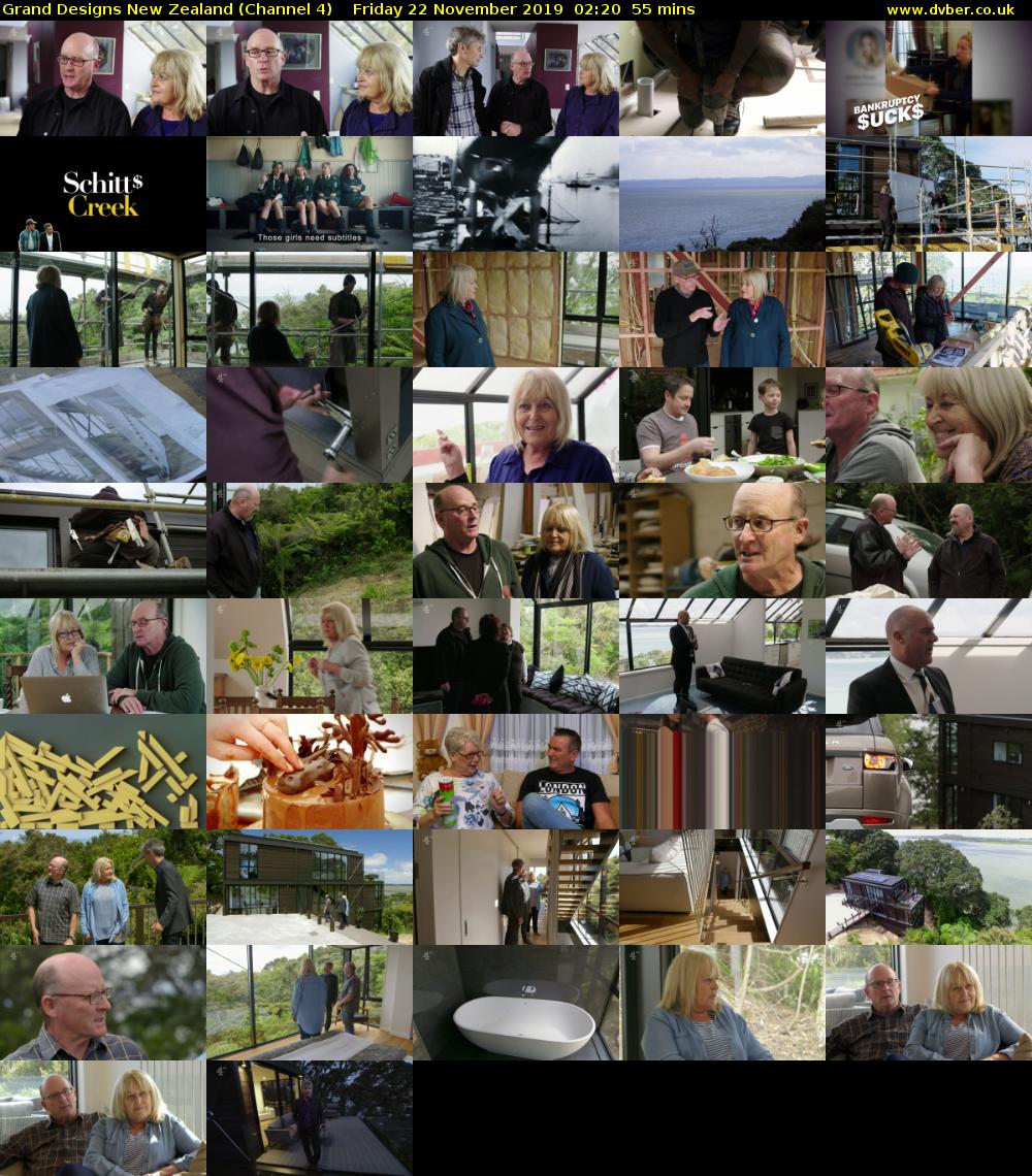 Grand Designs New Zealand (Channel 4) Friday 22 November 2019 02:20 - 03:15