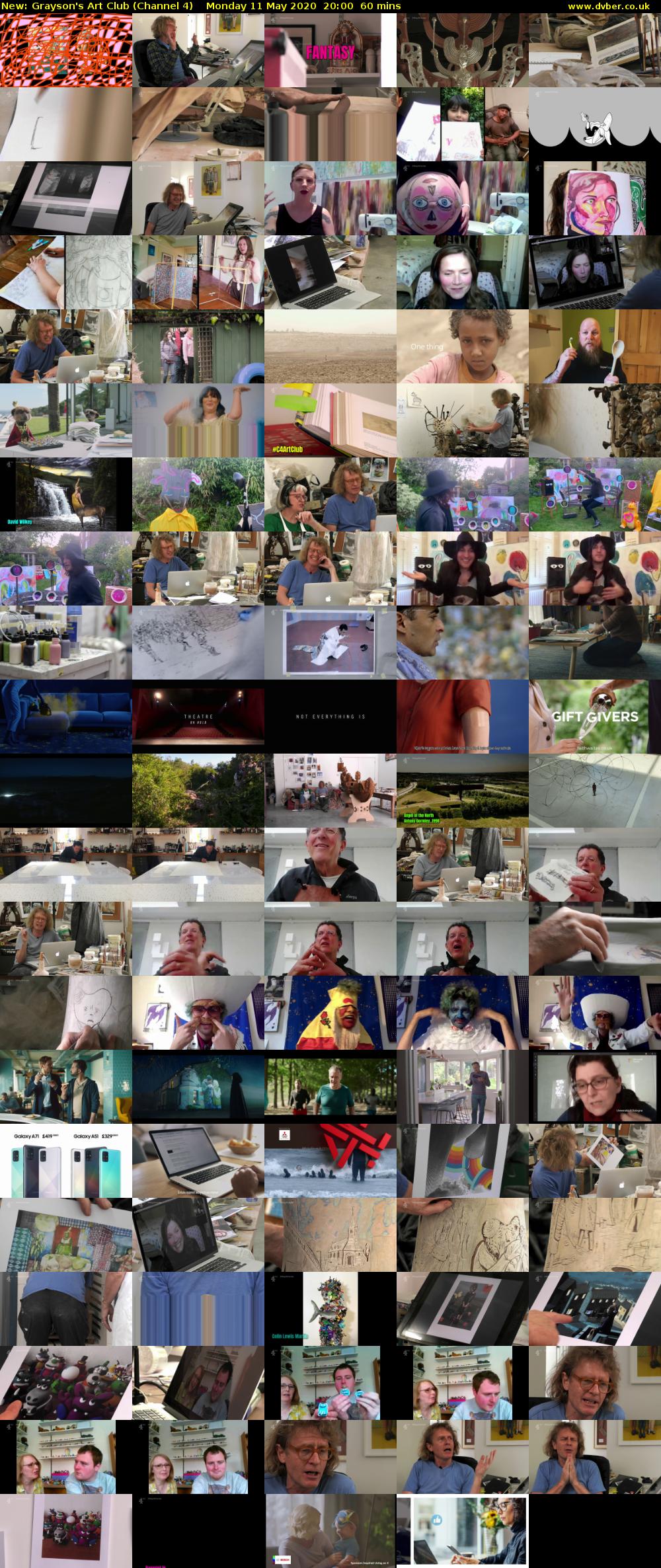 Grayson's Art Club (Channel 4) Monday 11 May 2020 20:00 - 21:00