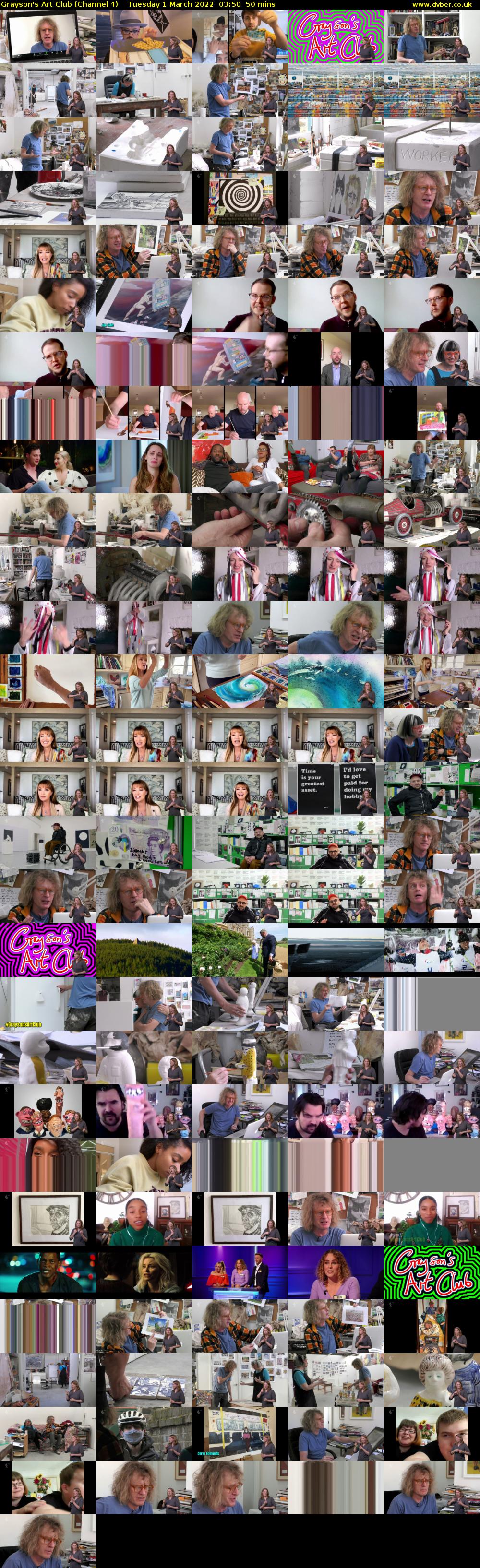 Grayson's Art Club (Channel 4) Tuesday 1 March 2022 03:50 - 04:40