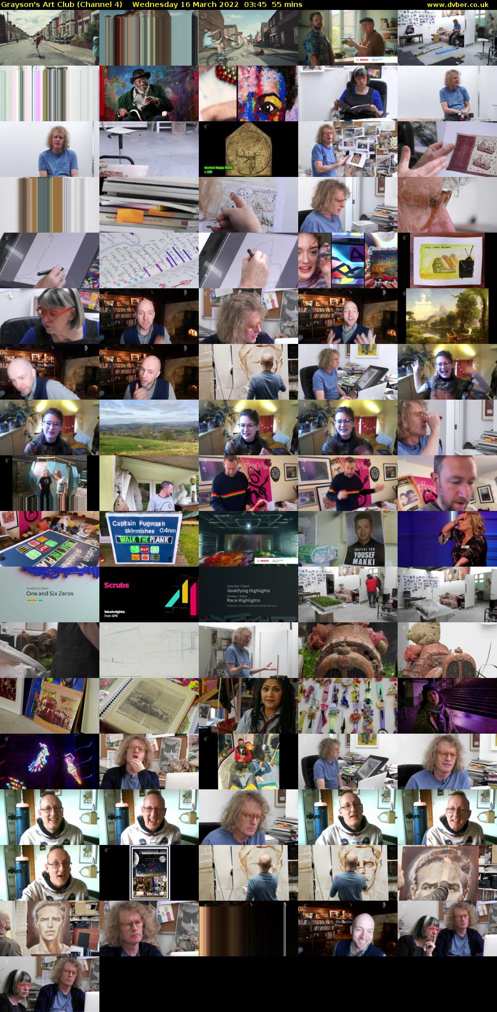 Grayson's Art Club (Channel 4) Wednesday 16 March 2022 03:45 - 04:40