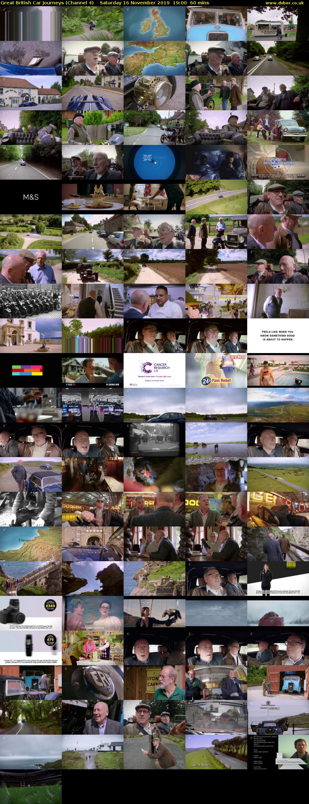 Great British Car Journeys (Channel 4) Saturday 16 November 2019 19:00 - 20:00