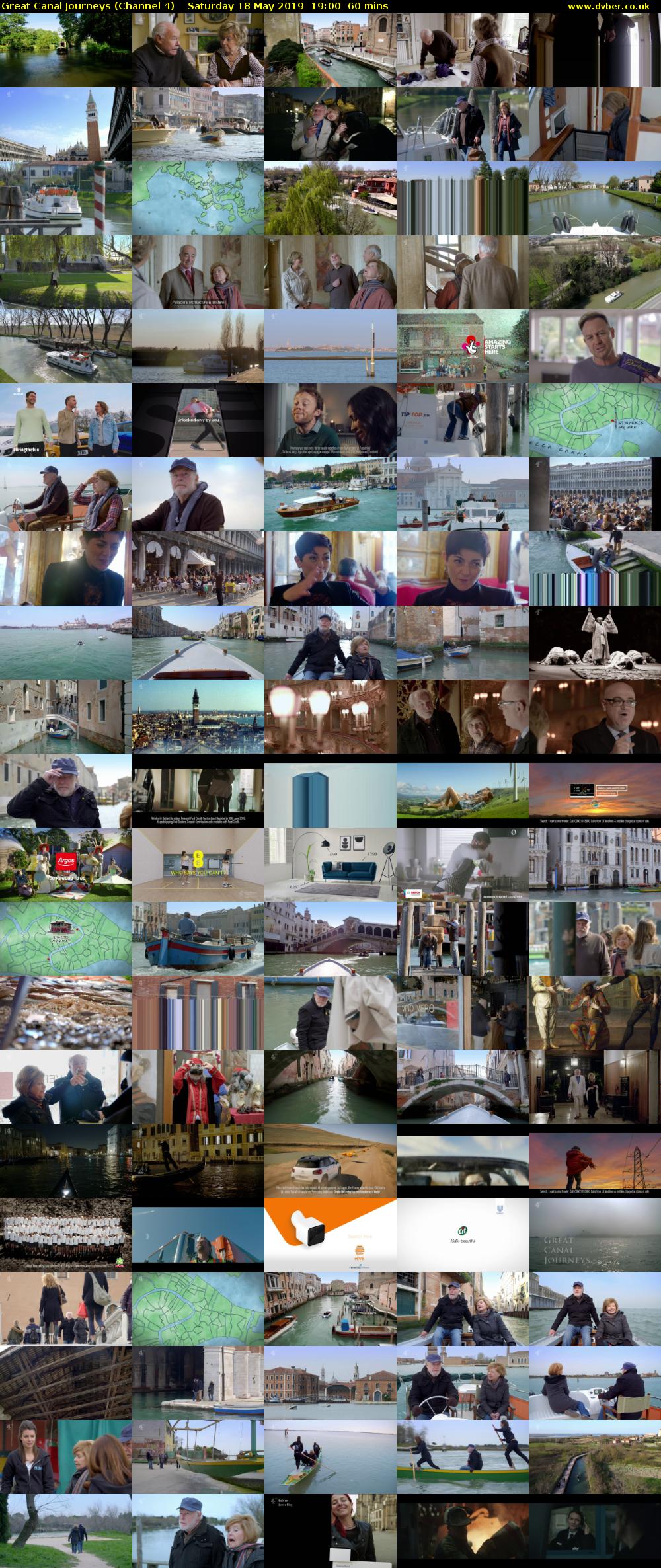 Great Canal Journeys (Channel 4) Saturday 18 May 2019 19:00 - 20:00