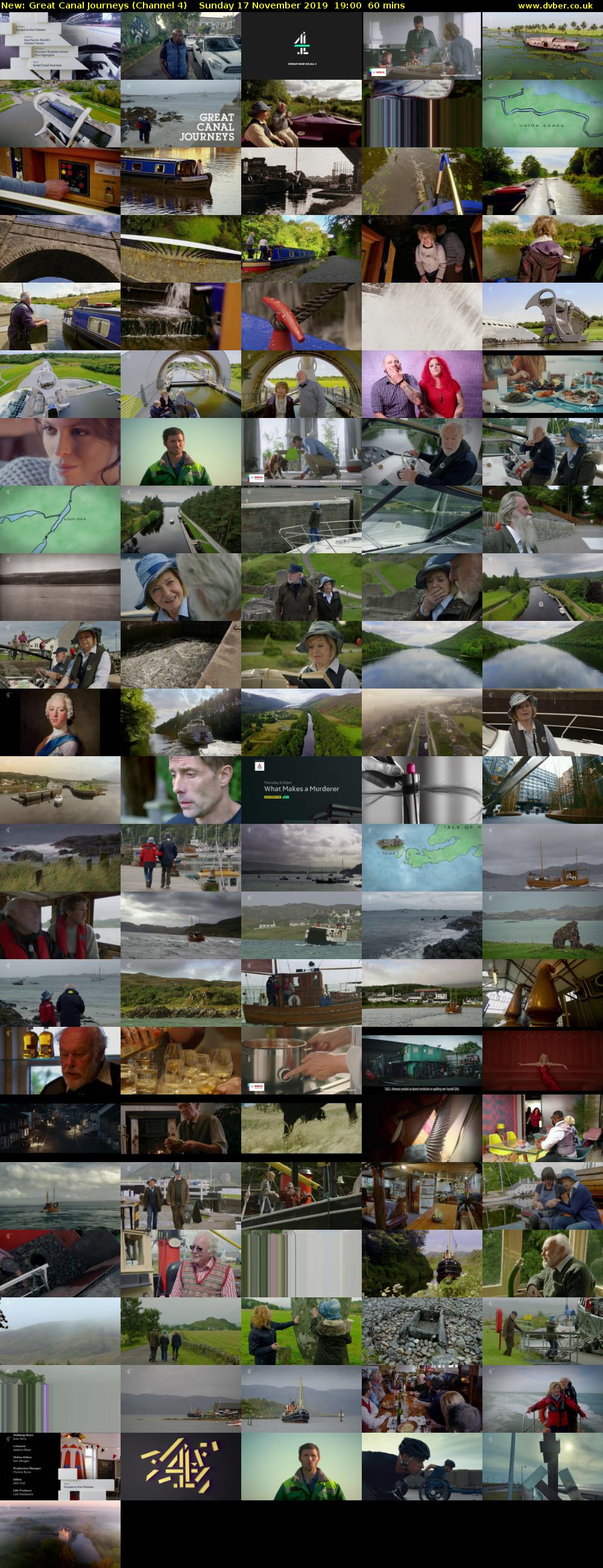 Great Canal Journeys (Channel 4) Sunday 17 November 2019 19:00 - 20:00