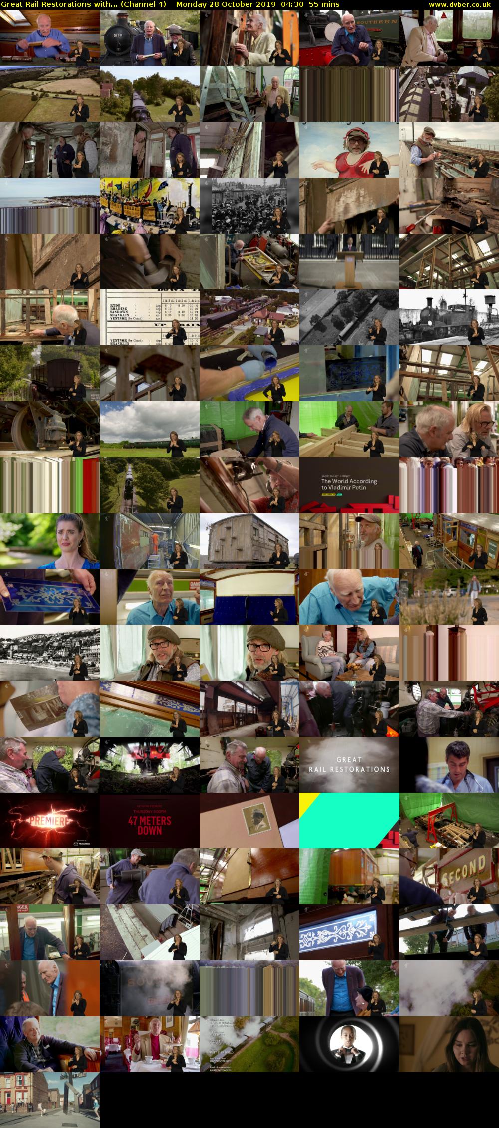 Great Rail Restorations with... (Channel 4) Monday 28 October 2019 04:30 - 05:25
