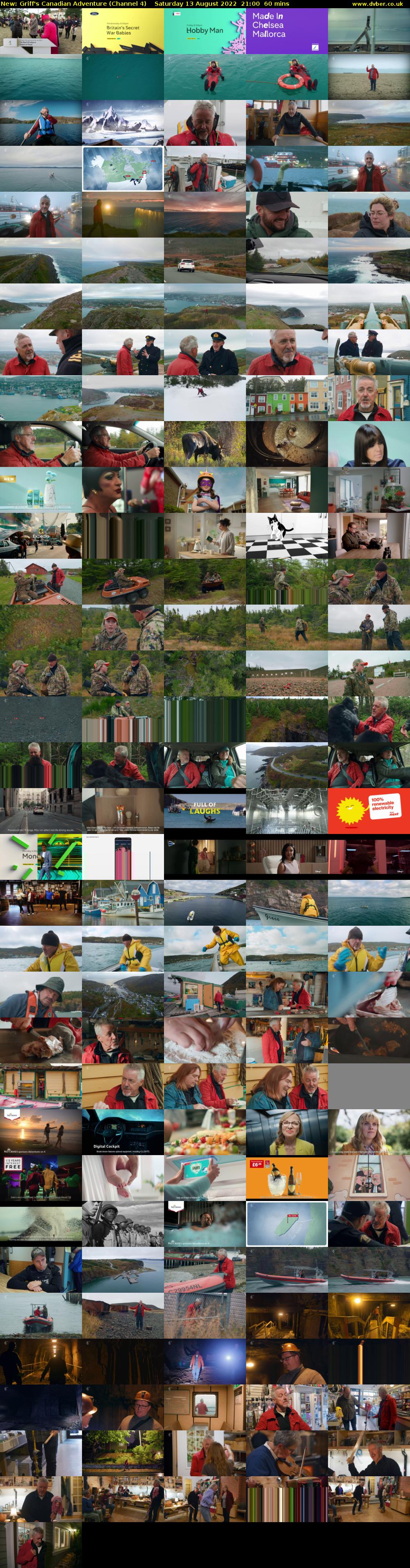 Griff's Canadian Adventure (Channel 4) Saturday 13 August 2022 21:00 - 22:00