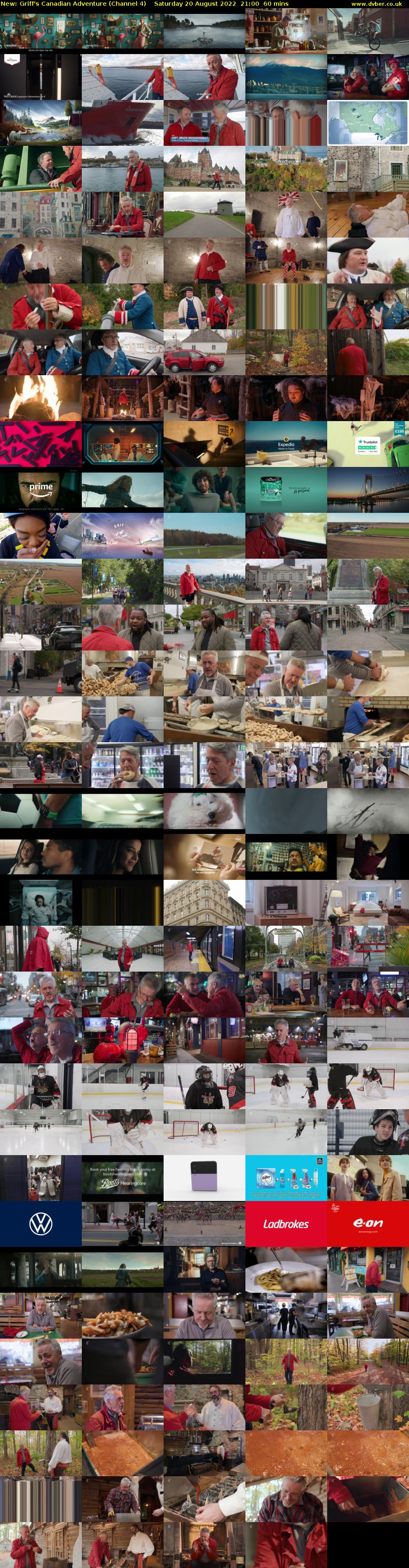 Griff's Canadian Adventure (Channel 4) Saturday 20 August 2022 21:00 - 22:00