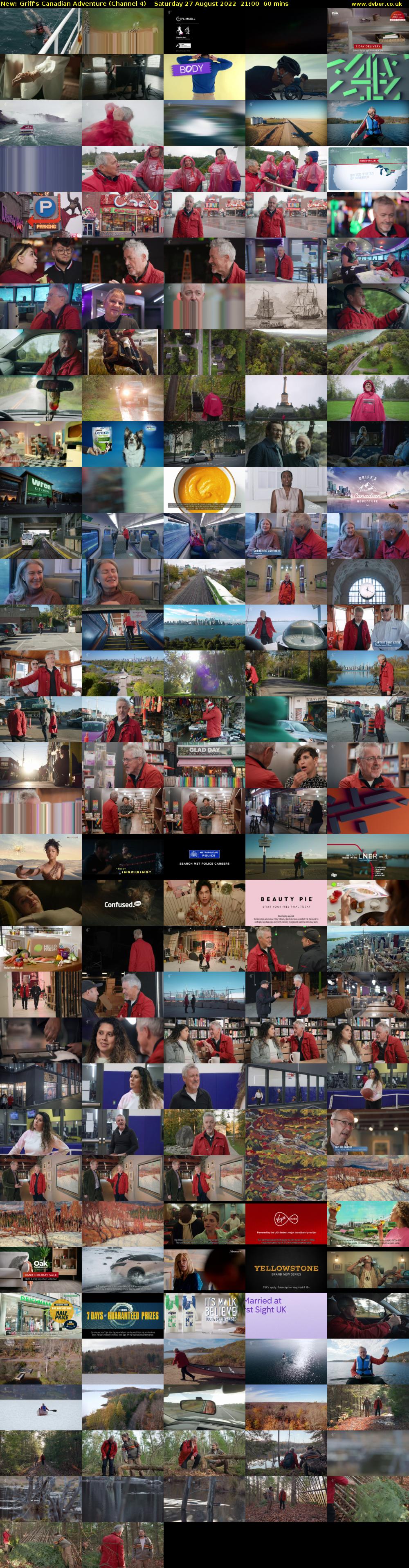 Griff's Canadian Adventure (Channel 4) Saturday 27 August 2022 21:00 - 22:00