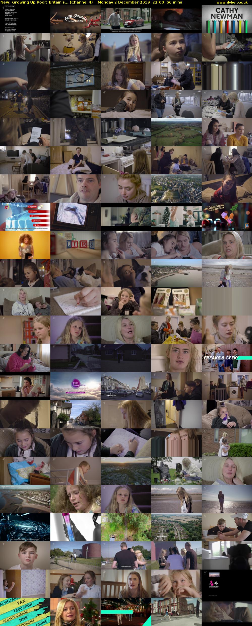 Growing Up Poor: Britain's... (Channel 4) Monday 2 December 2019 22:00 - 23:00