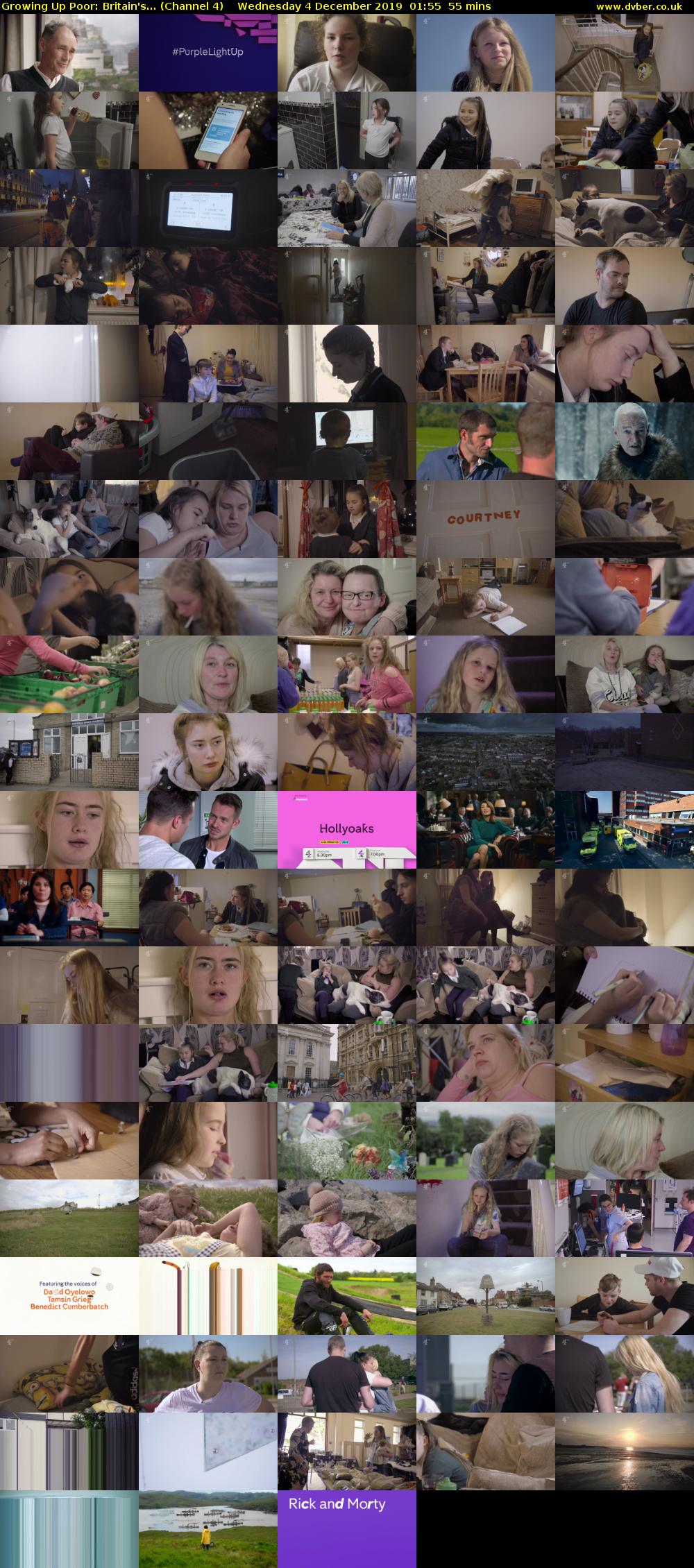 Growing Up Poor: Britain's... (Channel 4) Wednesday 4 December 2019 01:55 - 02:50