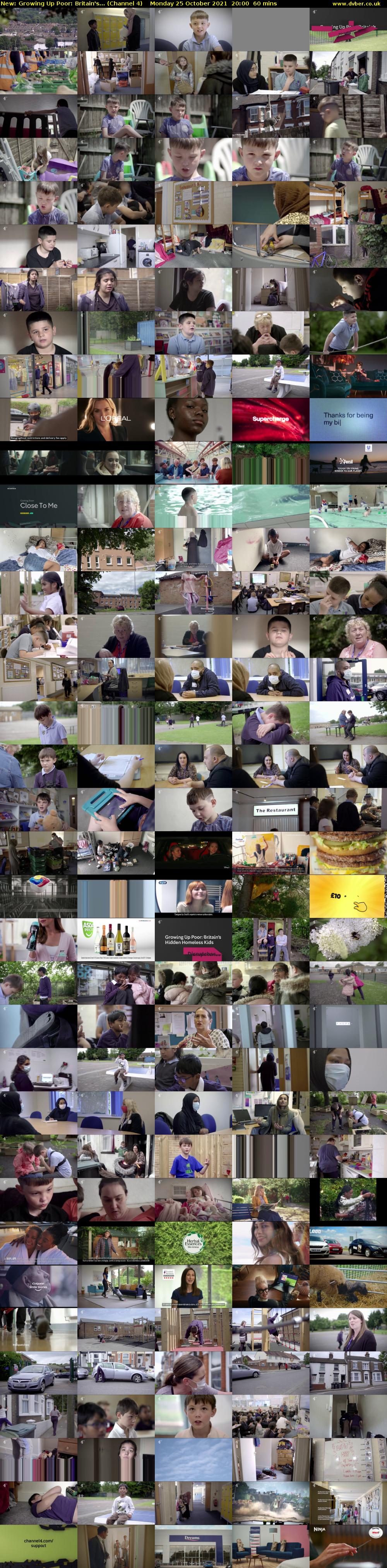Growing Up Poor: Britain's... (Channel 4) Monday 25 October 2021 20:00 - 21:00