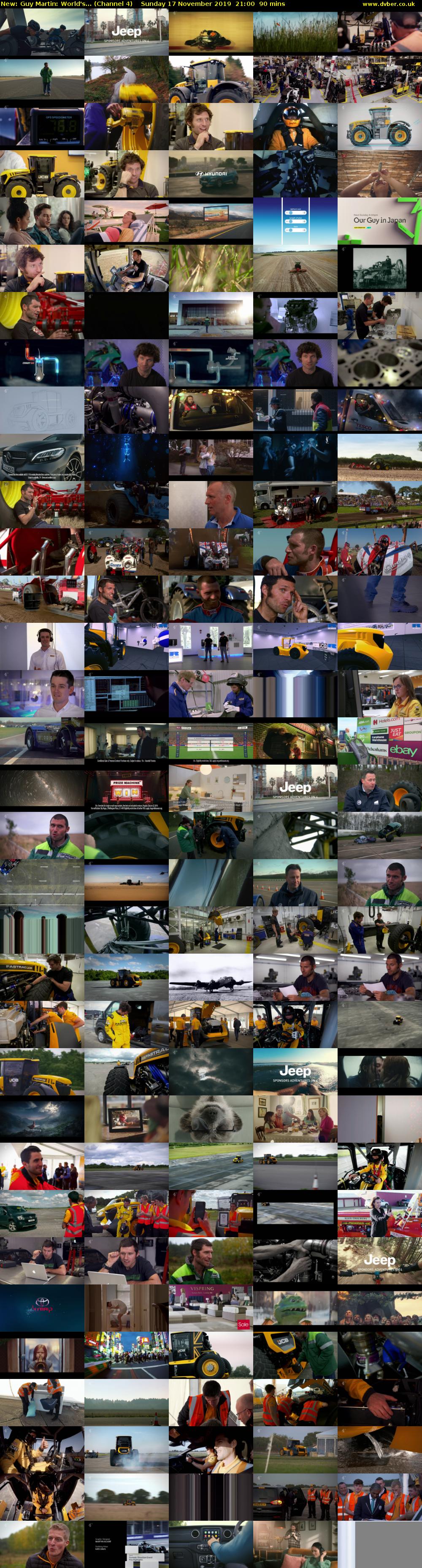 Guy Martin: World's... (Channel 4) Sunday 17 November 2019 21:00 - 22:30