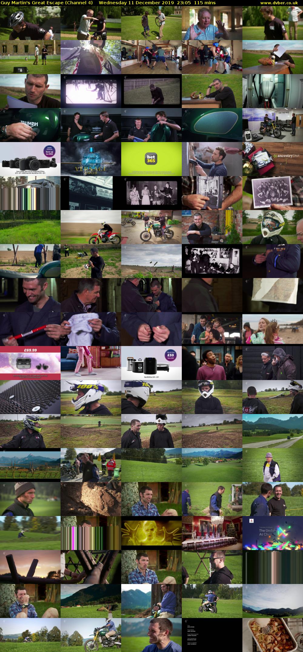 Guy Martin's Great Escape (Channel 4) Wednesday 11 December 2019 23:05 - 01:00