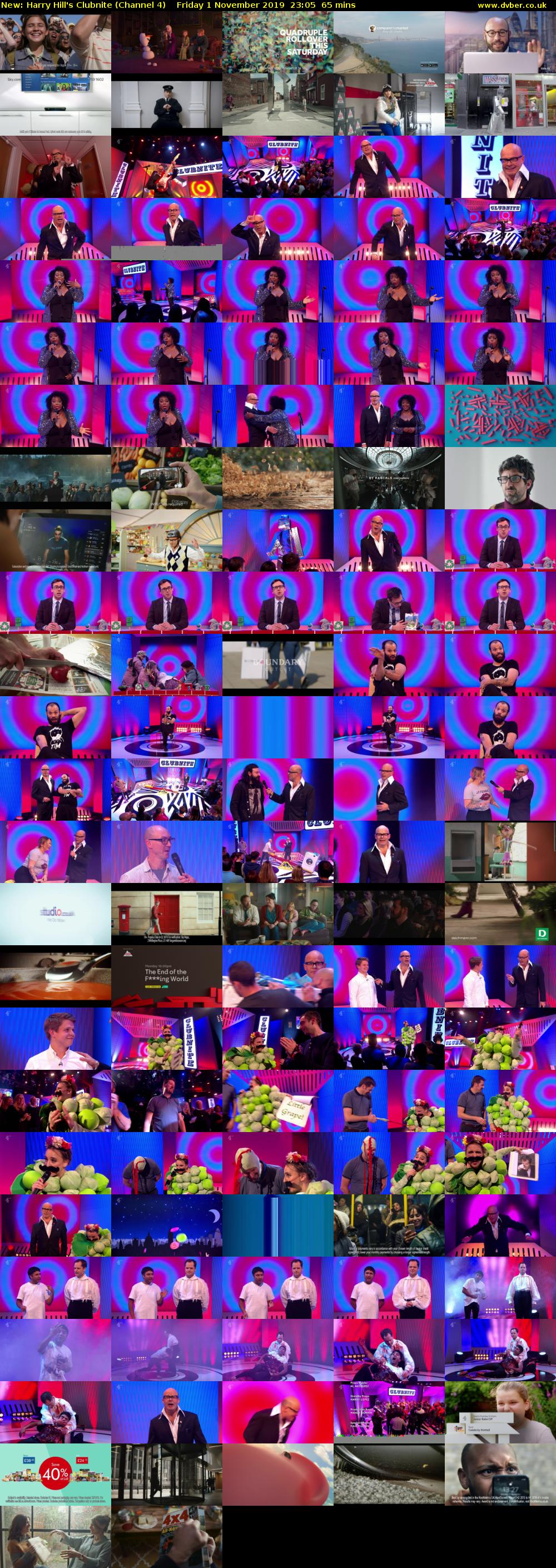Harry Hill's Clubnite (Channel 4) Friday 1 November 2019 23:05 - 00:10
