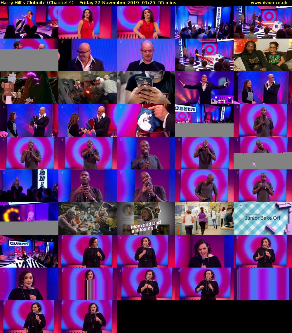 Harry Hill's Clubnite (Channel 4) Friday 22 November 2019 01:25 - 02:20