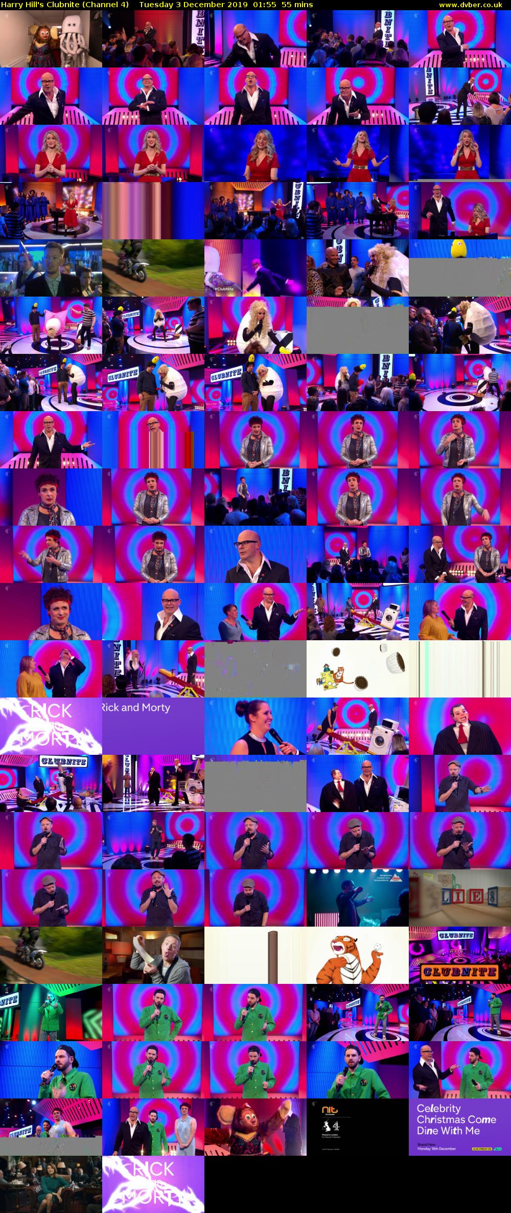 Harry Hill's Clubnite (Channel 4) Tuesday 3 December 2019 01:55 - 02:50