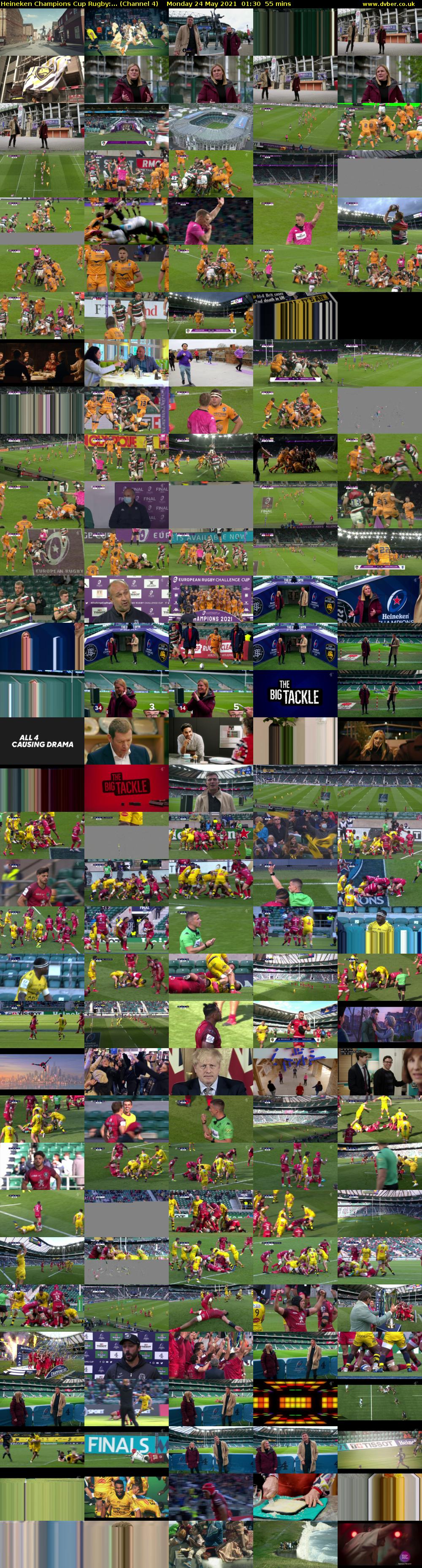 Heineken Champions Cup Rugby:... (Channel 4) Monday 24 May 2021 01:30 - 02:25
